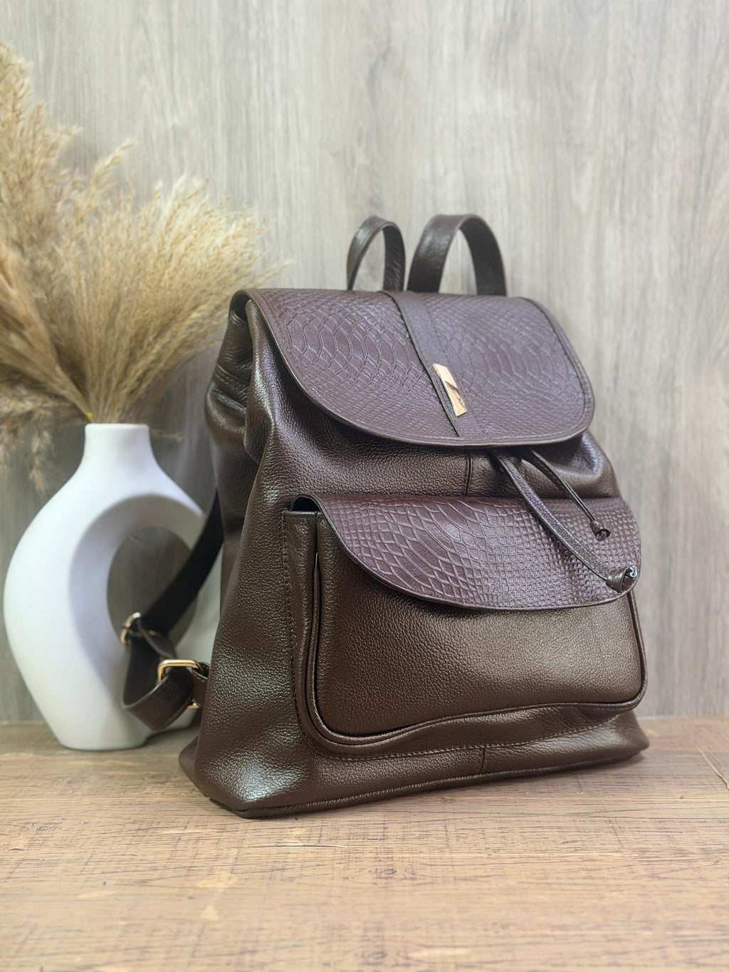 Morral Grande Arruchar en Cuero | Mochila Premium para Mujer