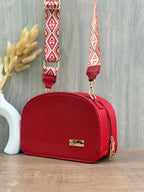 Bolso Zulay Encajado en Cuero | Bolso Casual con Riata Gruesa
