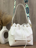 Tula Rayas MIU en Cuero para Mujer | Bolso Amplio y Elegante