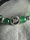 Pulsera de San Miguel Arcángel con Esmeraldas Naturales y Plata 925 | Protección y Diseño Artesanal Ajustable