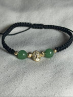 Pulsera de la Virgen con Esmeraldas Naturales y Plata 925 | Diseño Artesanal Ajustable
