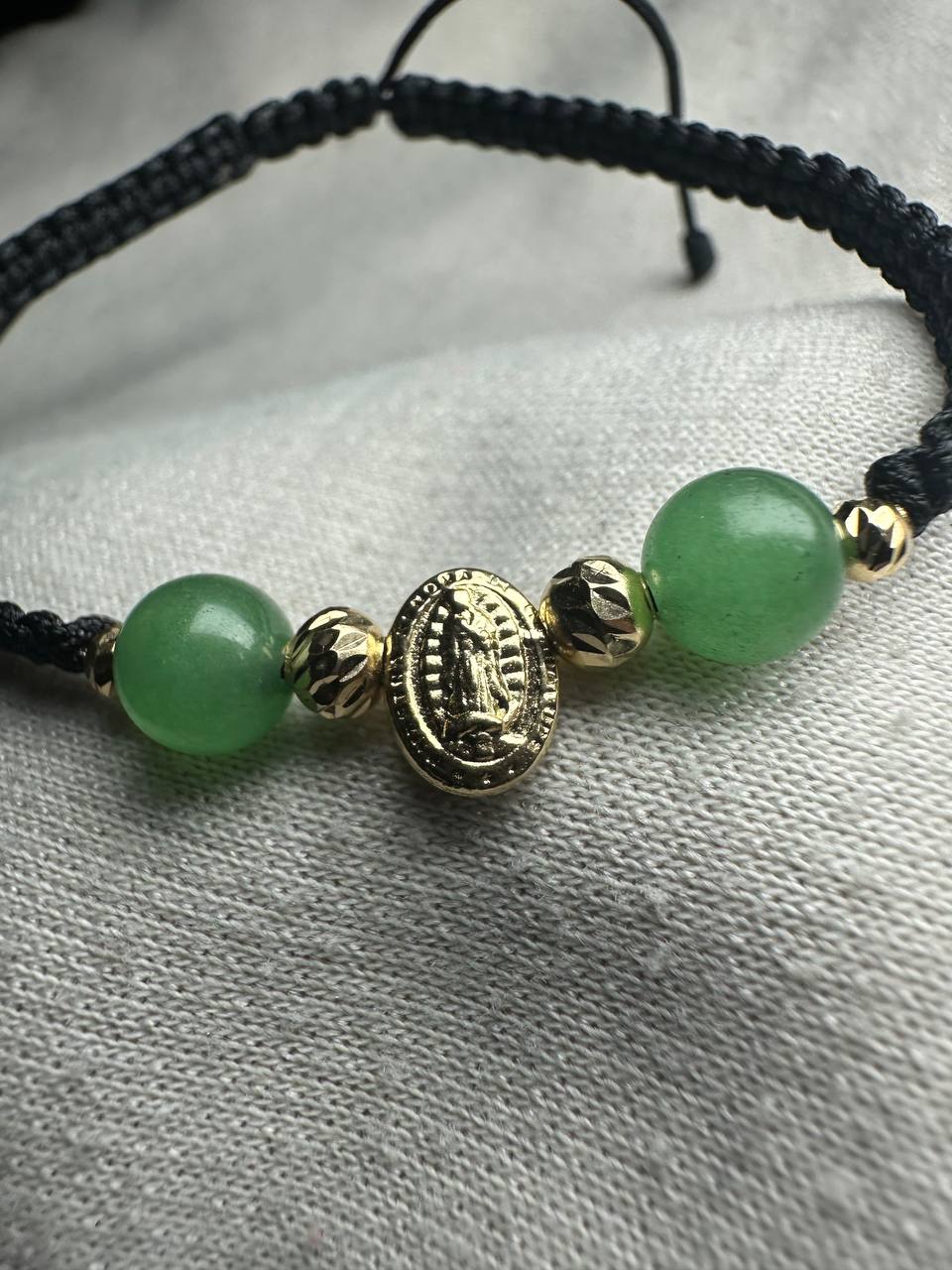 Pulsera de la Virgen con Esmeraldas Naturales y Plata 925 | Diseño Artesanal Ajustable